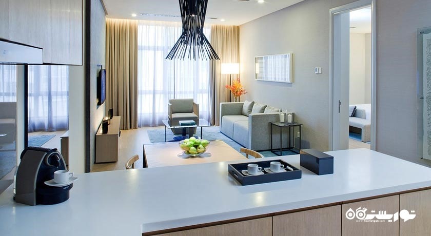 نمای آپارتمان یک خوابه دلوکس