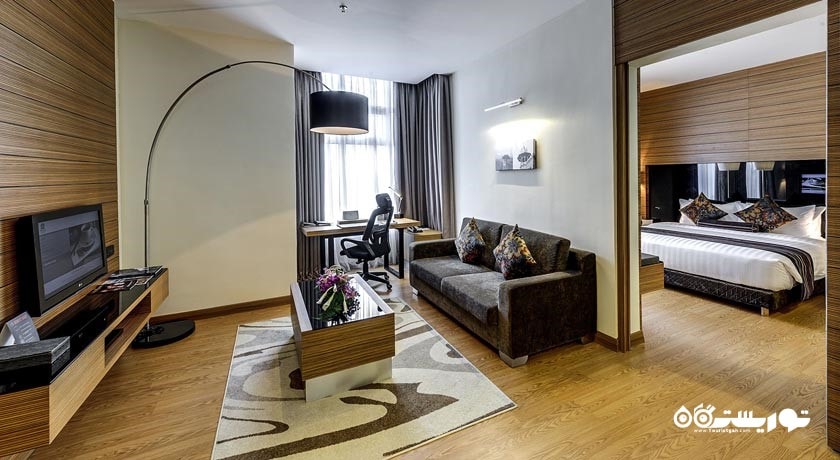 محوطه نشیمن سوئیت یک خوابه