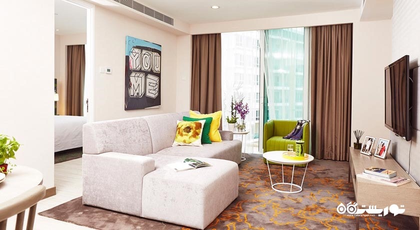 محوطه نشیمن آپارتمان دلوکس