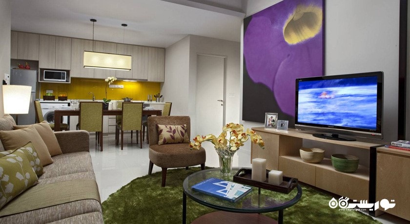 محوطه نشیمن آپارتمان اگزکیوتیو