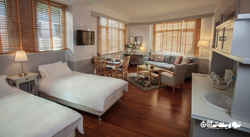 تخت های توئین آپارتمان هتل