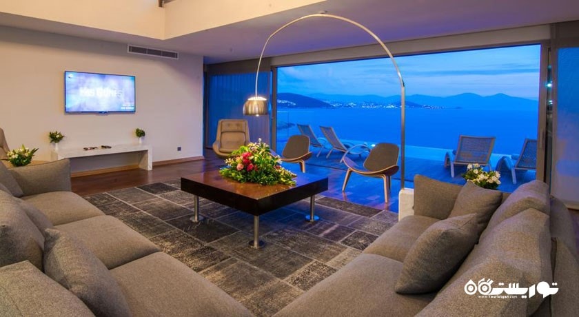 محوطه نشیمن ویلا دلوکس اختصاصی