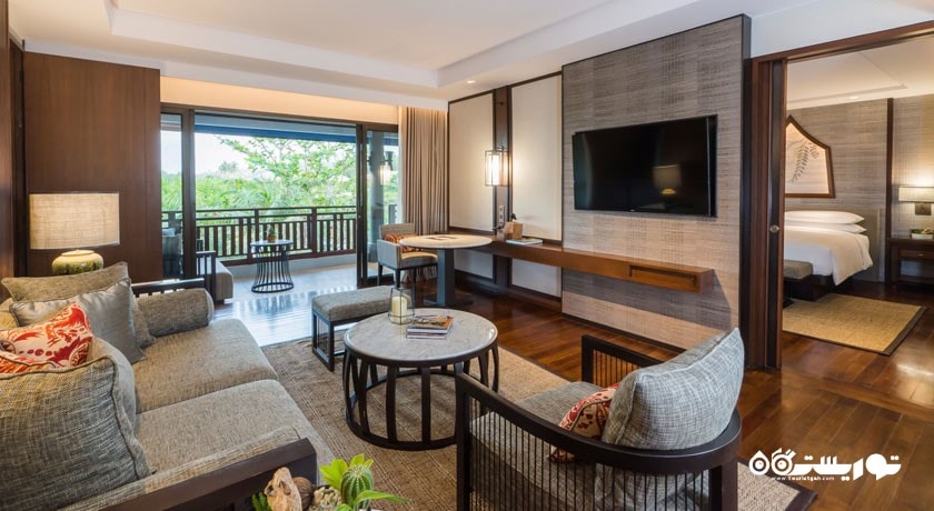 محوطه نشیمن سوئیت دوخوابه