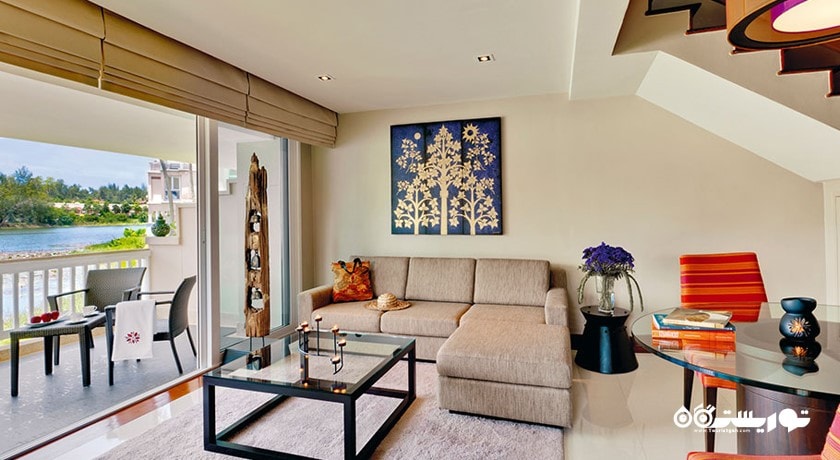 محوطه نشیمن ویلا دوبلکس