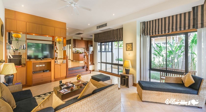 محوطه نشیمن اقامتگاه چهار خوابه