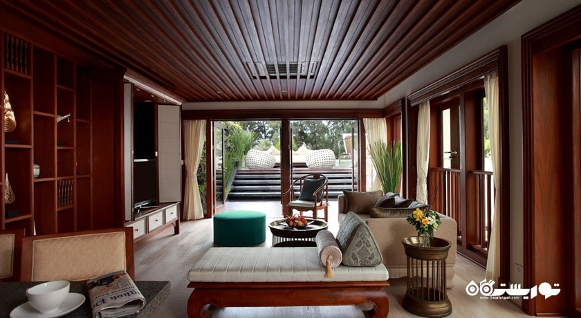 محوطه نشیمن ویلا سه خوابه