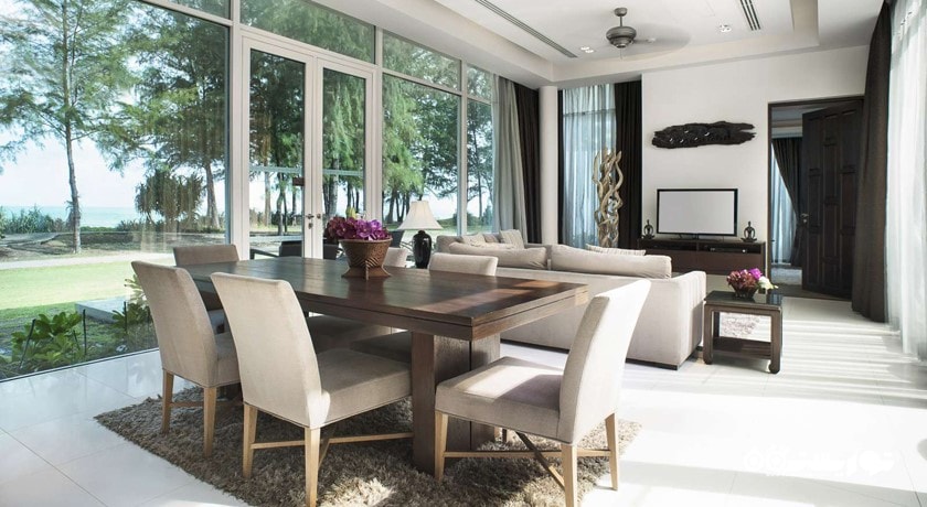 میز غذاخوری ویلا لاکچری دوخوابه