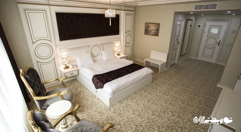 نمای تخت بزرگ اتاق دلوکس