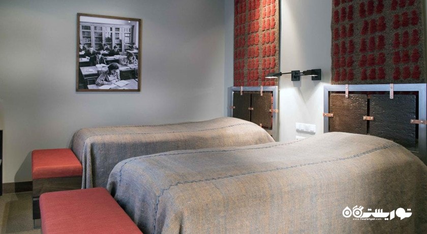 نمای تخت های توئین اتاق استاندارد