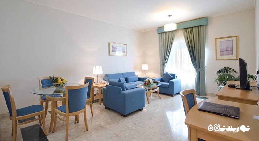 محوطه نشیمن آپارتمان استودیو