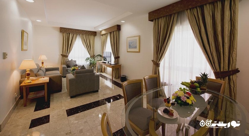 محوطه نشیمن آپارتمان دوخوابه