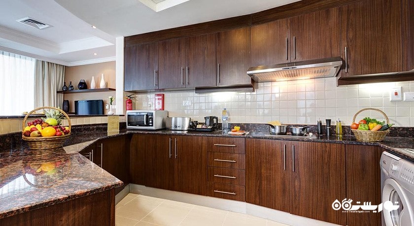 نمای آشپزخانه آپارتمان های دوخوابه