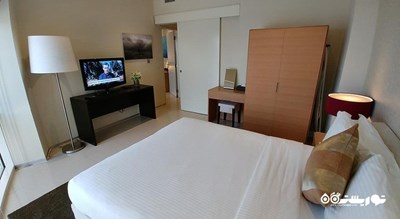 تخت بزرگ آپارتمان دوخوابه دوبلکس