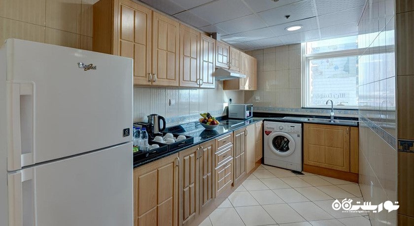 آشپزخانه آپارتمان یک خوابه پرمیوم