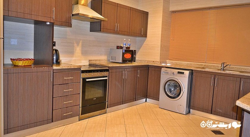 نمای آشپزخانه آپارتمان یک خوابه