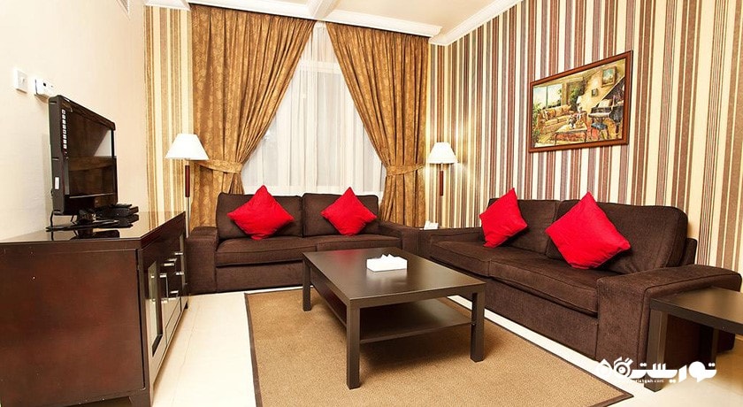 محوطه نشیمن آپارتمان یک خوابه