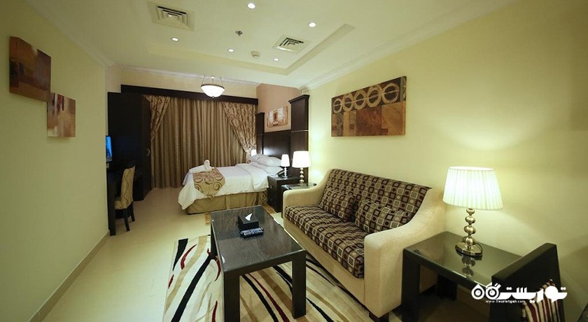 محوطه نشیمن آپارتمان استودیو