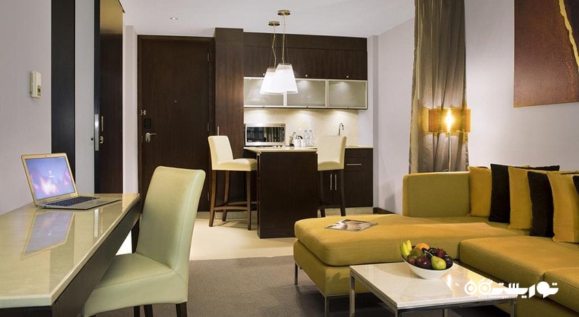 محوطه نشیمن سوئیت یک خوابه