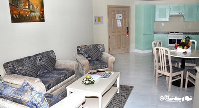 محوطه نشیمن آپارتمان یک خوابه