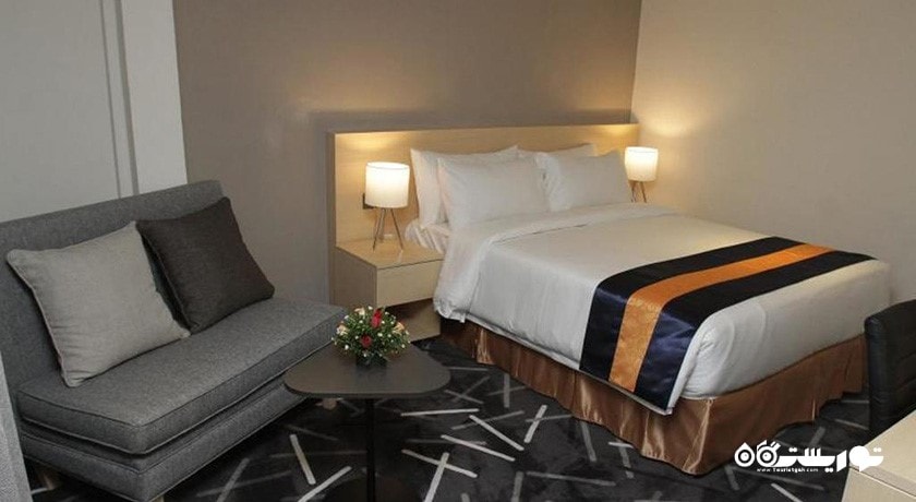 نمای تخت بزرگ اتاق دلوکس