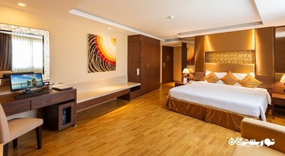 نمای تخت بزرگ اتاق دلوکس