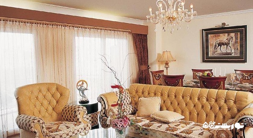 محوطه نشیمن سوئیت دلوکس