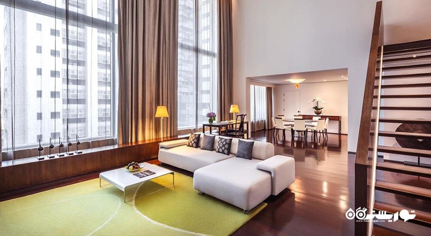 محوطه نشیمن سوئیت دوخوابه