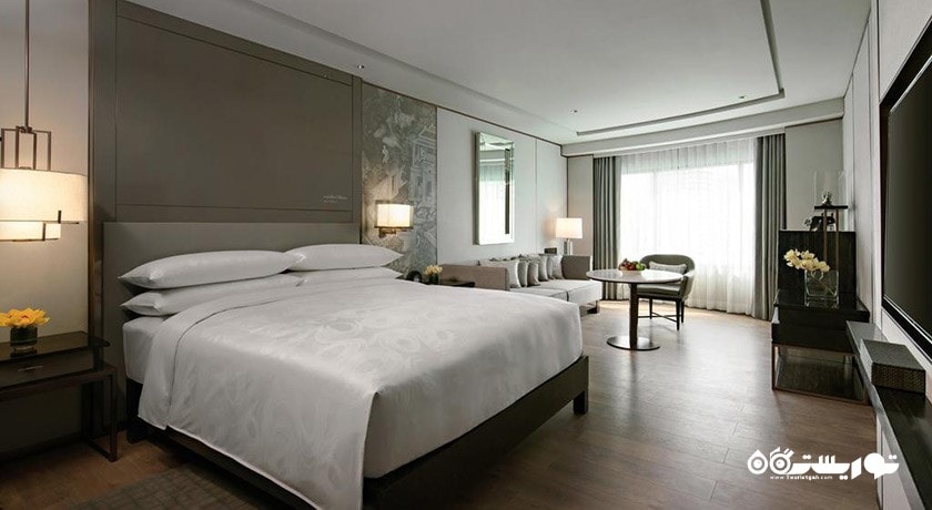 نمای تخت بزرگ اتاق استودیو