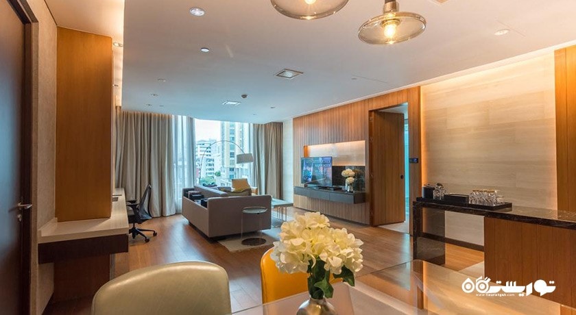 محوطه نشیمن آپارتمان هتل