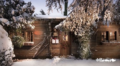 نمای زیبا و زمستانی از رستوران شلی