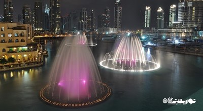  آبنمای دبی شهر امارات متحده عربی کشور دبی