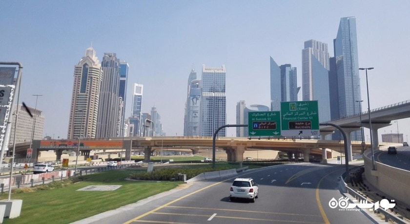  جاده شیخ زاید شهر امارات متحده عربی کشور دبی