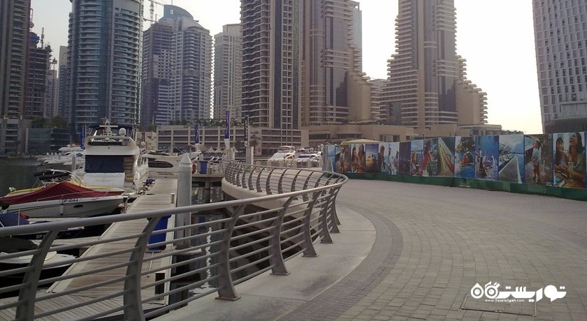  پیاده روی دبی مارینا شهر امارات متحده عربی کشور دبی