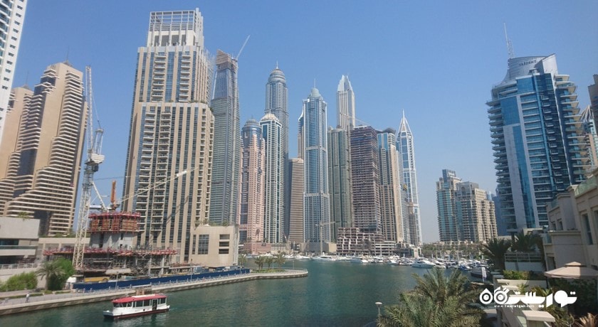  پیاده روی دبی مارینا شهر امارات متحده عربی کشور دبی