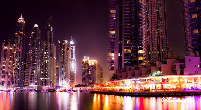  پیاده روی دبی مارینا شهر امارات متحده عربی کشور دبی