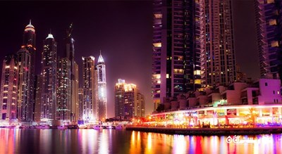  پیاده روی دبی مارینا شهر امارات متحده عربی کشور دبی