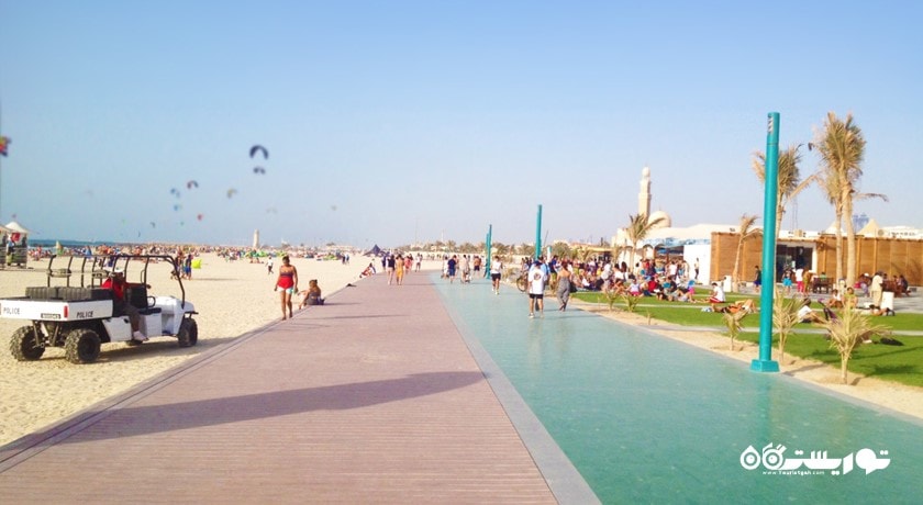 سرگرمی کایت بیچ شهر امارات متحده عربی کشور دبی