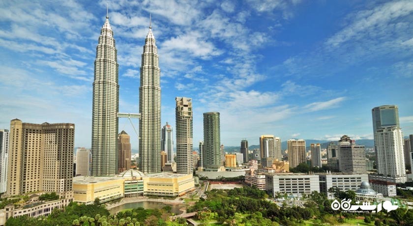  برج های دوقلوی پتروناس شهر مالزی کشور کوالالامپور