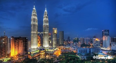  برج های دوقلوی پتروناس شهر مالزی کشور کوالالامپور