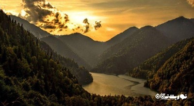 سرگرمی دریاچه ریتسا شهر گرجستان کشور تفلیس