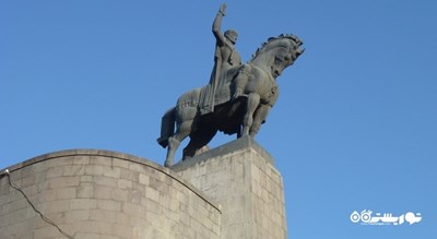  بنای یادبود پادشاه واختانگ گرگاسالی شهر گرجستان کشور تفلیس