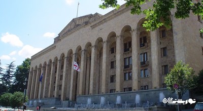  ساختمان پارلمان شهر گرجستان کشور تفلیس