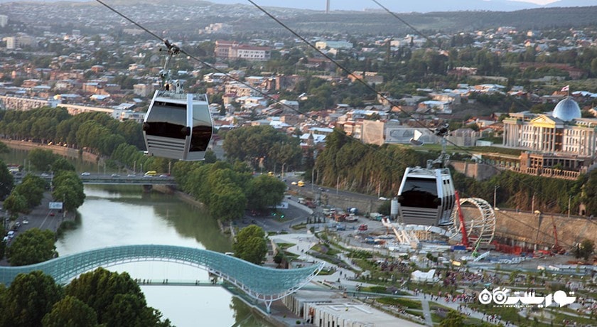 سرگرمی تله کابین تفلیس شهر گرجستان کشور تفلیس