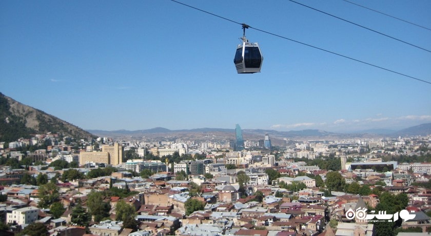 سرگرمی تله کابین تفلیس شهر گرجستان کشور تفلیس