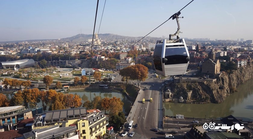 سرگرمی تله کابین تفلیس شهر گرجستان کشور تفلیس