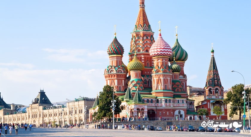  کلیسای جامع سنت باسیل شهر روسیه کشور مسکو