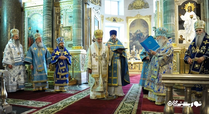  کلیسای جامع کازان یا قازان شهر روسیه کشور مسکو