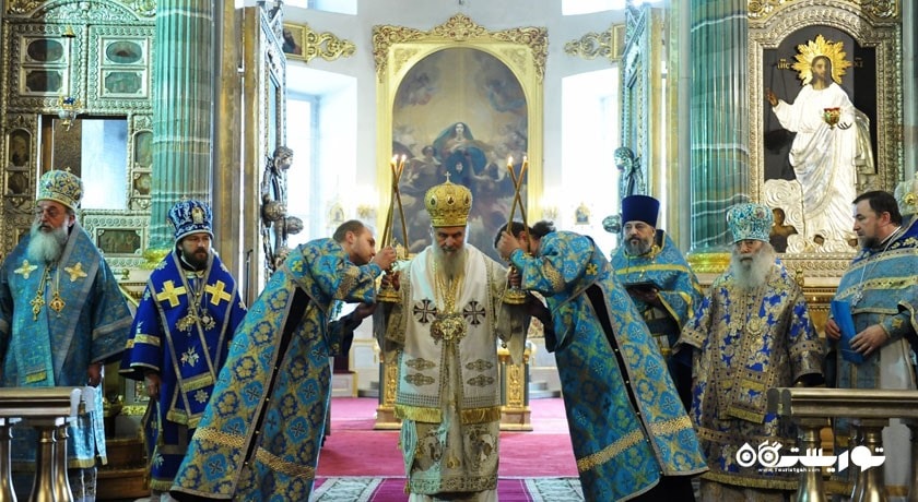  کلیسای جامع کازان یا قازان شهر روسیه کشور مسکو