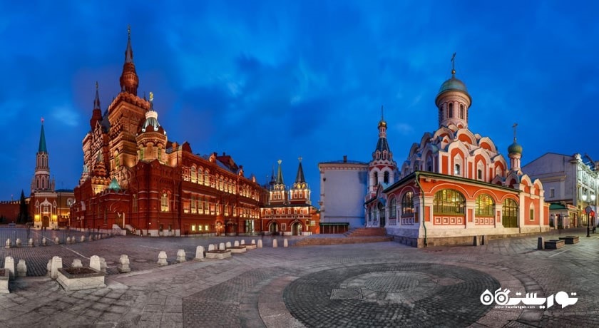 کلیسای جامع کازان یا قازان شهر روسیه کشور مسکو