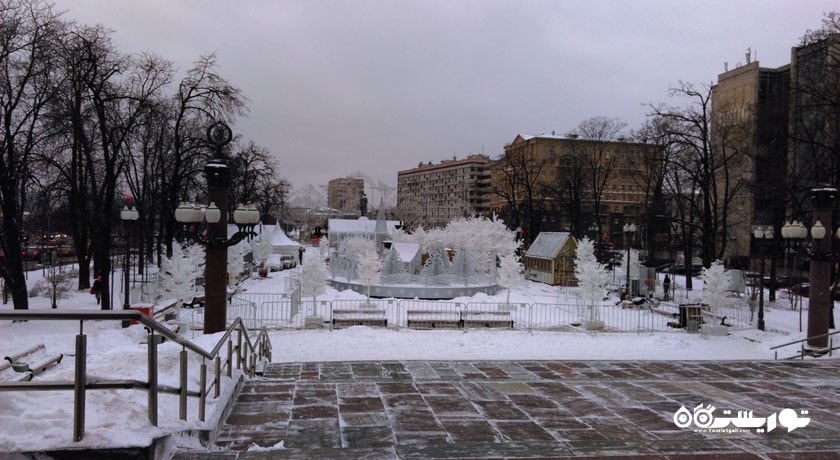  میدان پوشکین شهر روسیه کشور مسکو